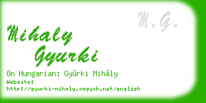 mihaly gyurki business card
